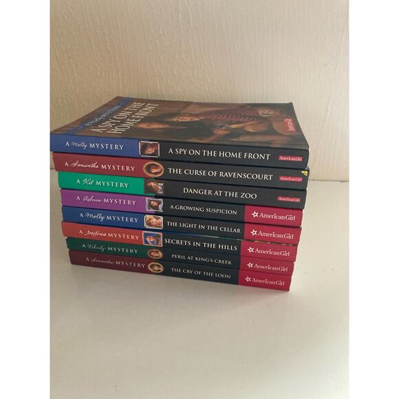 American Girl Paperback Chapter Book Lot of 8 Samantha, Kit, Molly Mystery Etc - Picture 2 of 2